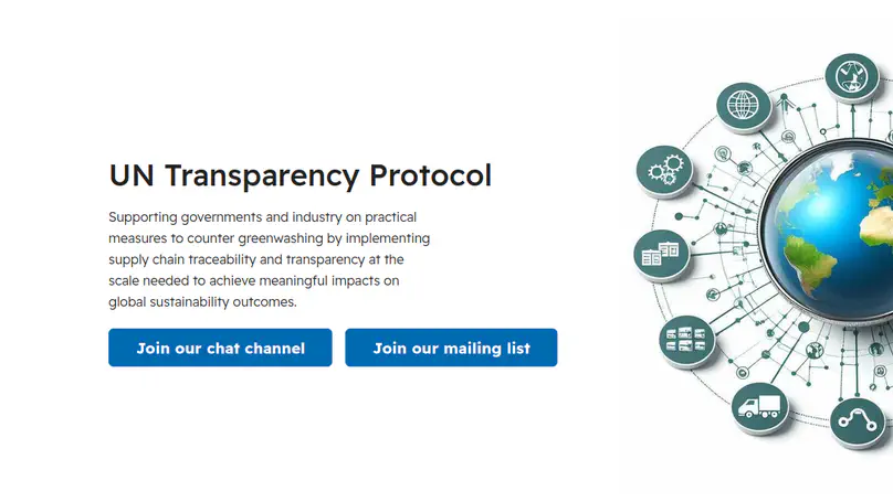 United Nations Transparency Protocol: transparent facts about products you purchase